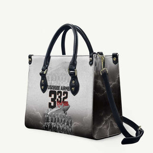 Tuskegee Airmen  Red Tails Pride Leather Bag 332nd Fighter Group