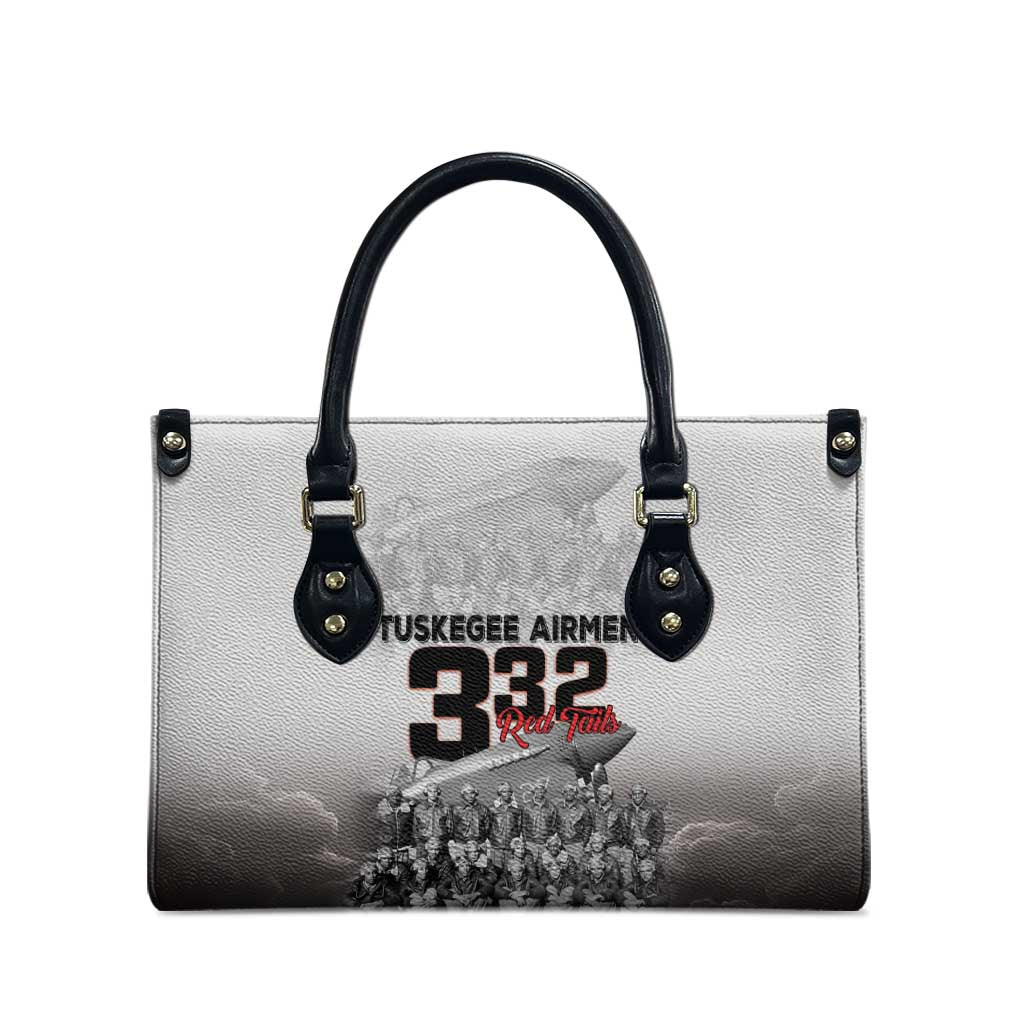 Tuskegee Airmen  Red Tails Pride Leather Bag 332nd Fighter Group