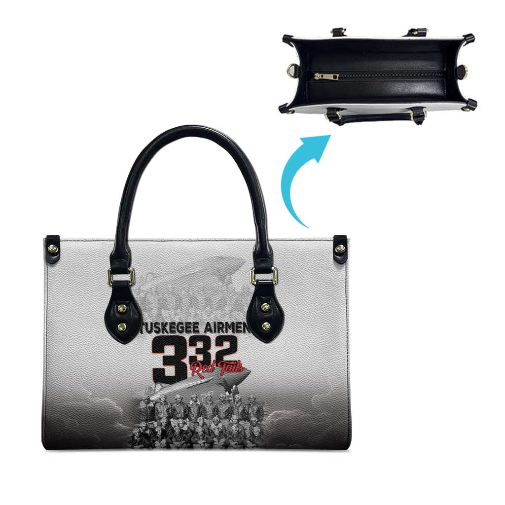 Tuskegee Airmen  Red Tails Pride Leather Bag 332nd Fighter Group