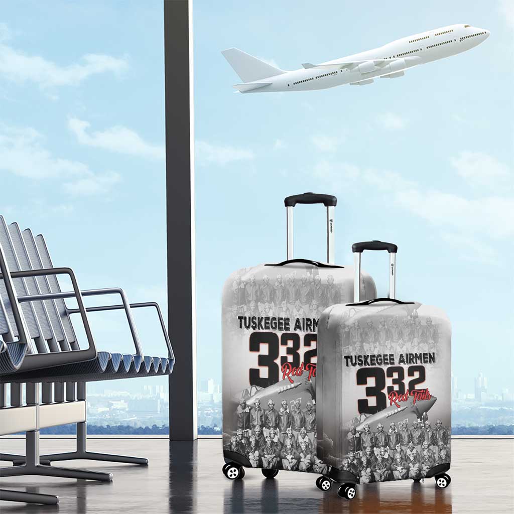 Tuskegee Airmen  Red Tails Pride Luggage Cover 332nd Fighter Group - African Pride