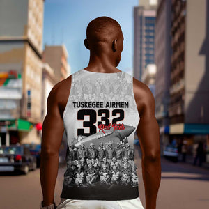 Tuskegee Airmen  Red Tails Pride Men Tank Top 332nd Fighter Group - African Pride