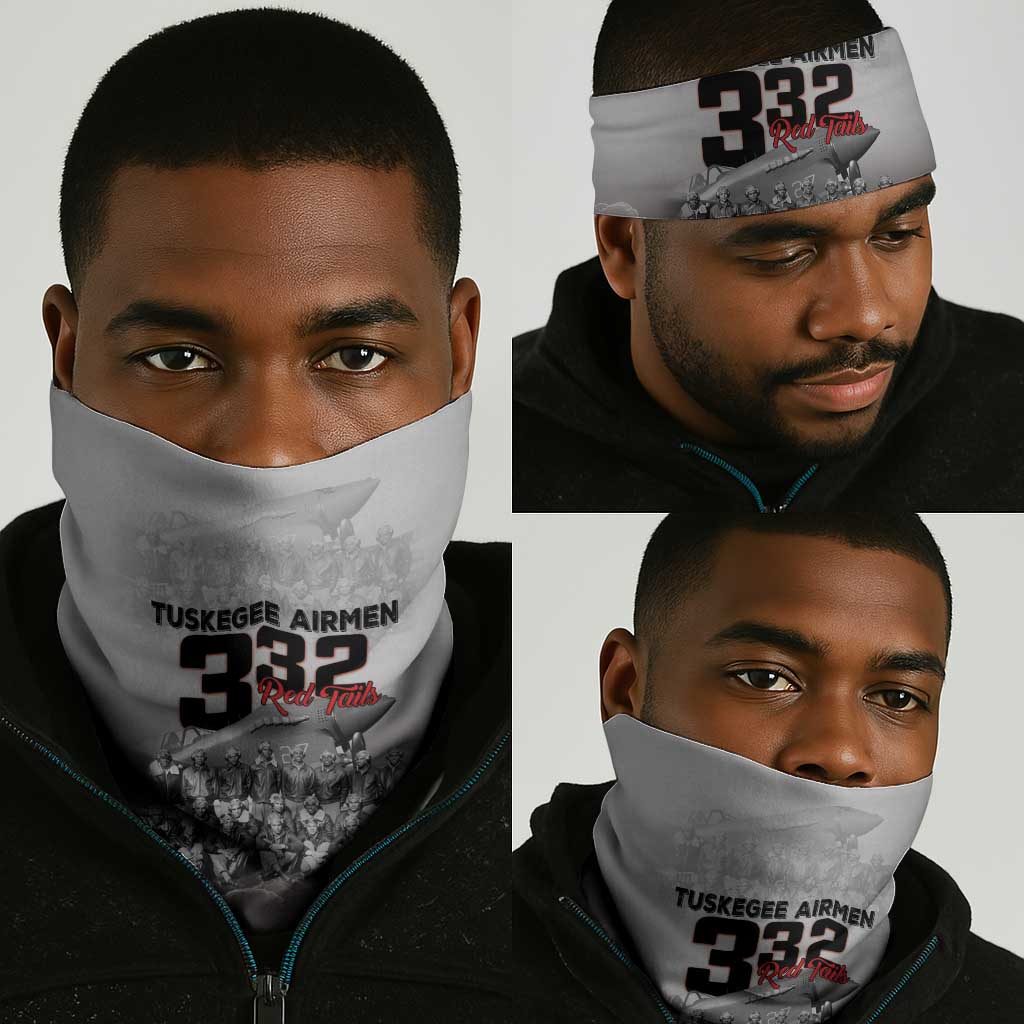 Tuskegee Airmen  Red Tails Pride Neck Gaiter 332nd Fighter Group - African Pride