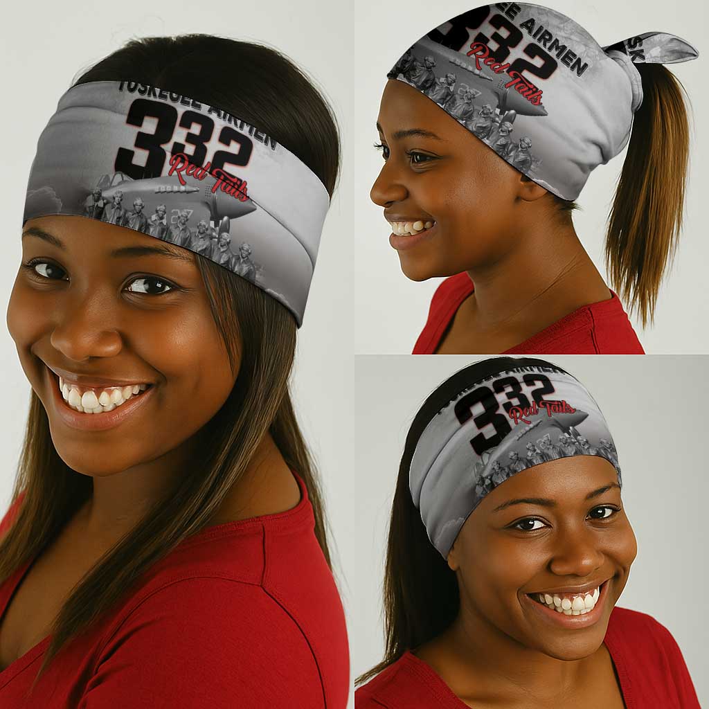 Tuskegee Airmen  Red Tails Pride Neck Gaiter 332nd Fighter Group - African Pride