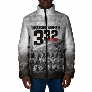 Tuskegee Airmen  Red Tails Pride Padded Jacket 332nd Fighter Group