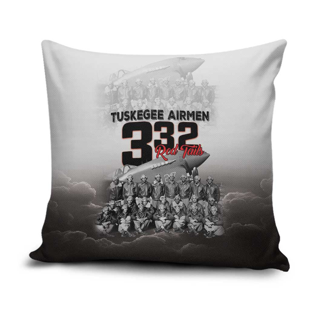 Tuskegee Airmen  Red Tails Pride Pillow Cover 332nd Fighter Group