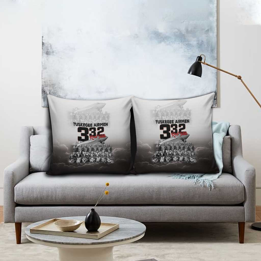 Tuskegee Airmen  Red Tails Pride Pillow Cover 332nd Fighter Group