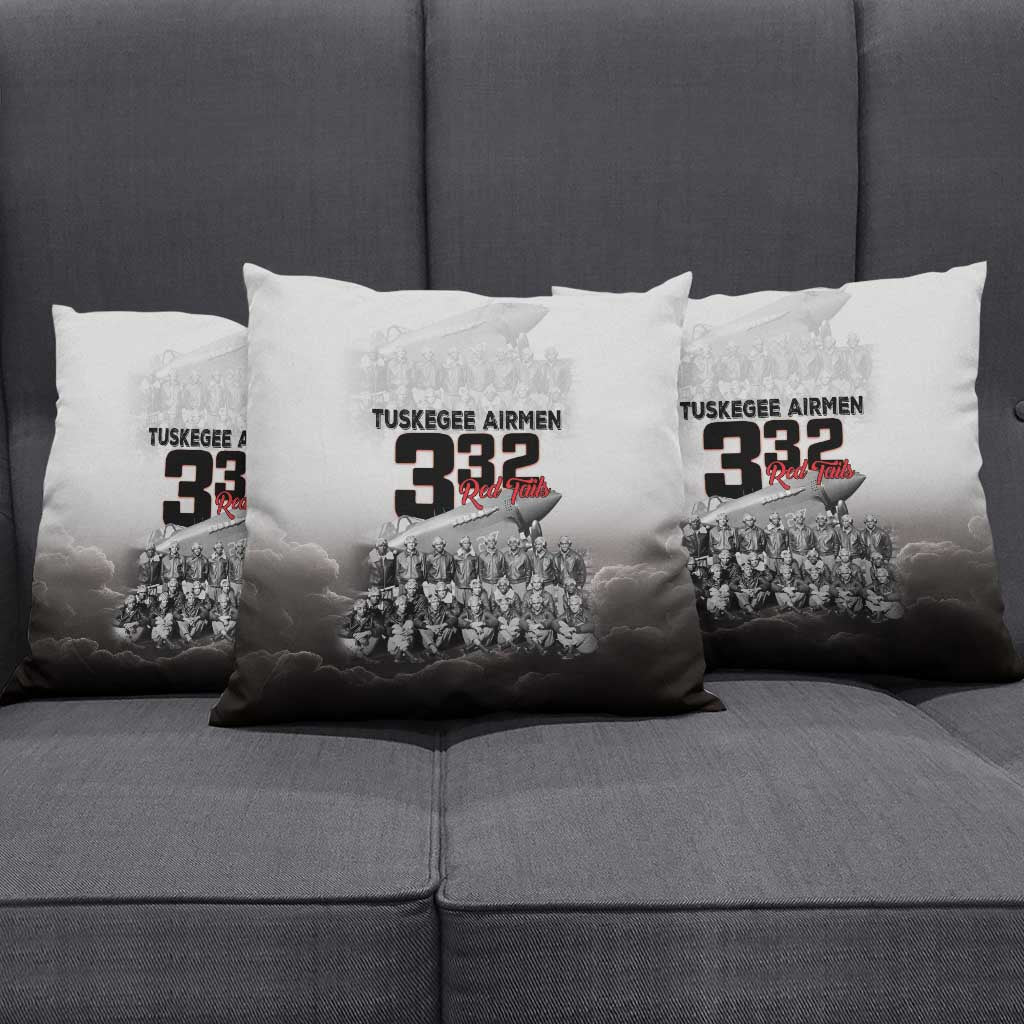 Tuskegee Airmen  Red Tails Pride Pillow Cover 332nd Fighter Group