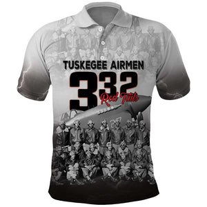 Tuskegee Airmen  Red Tails Pride Polo Shirt 332nd Fighter Group - African Pride