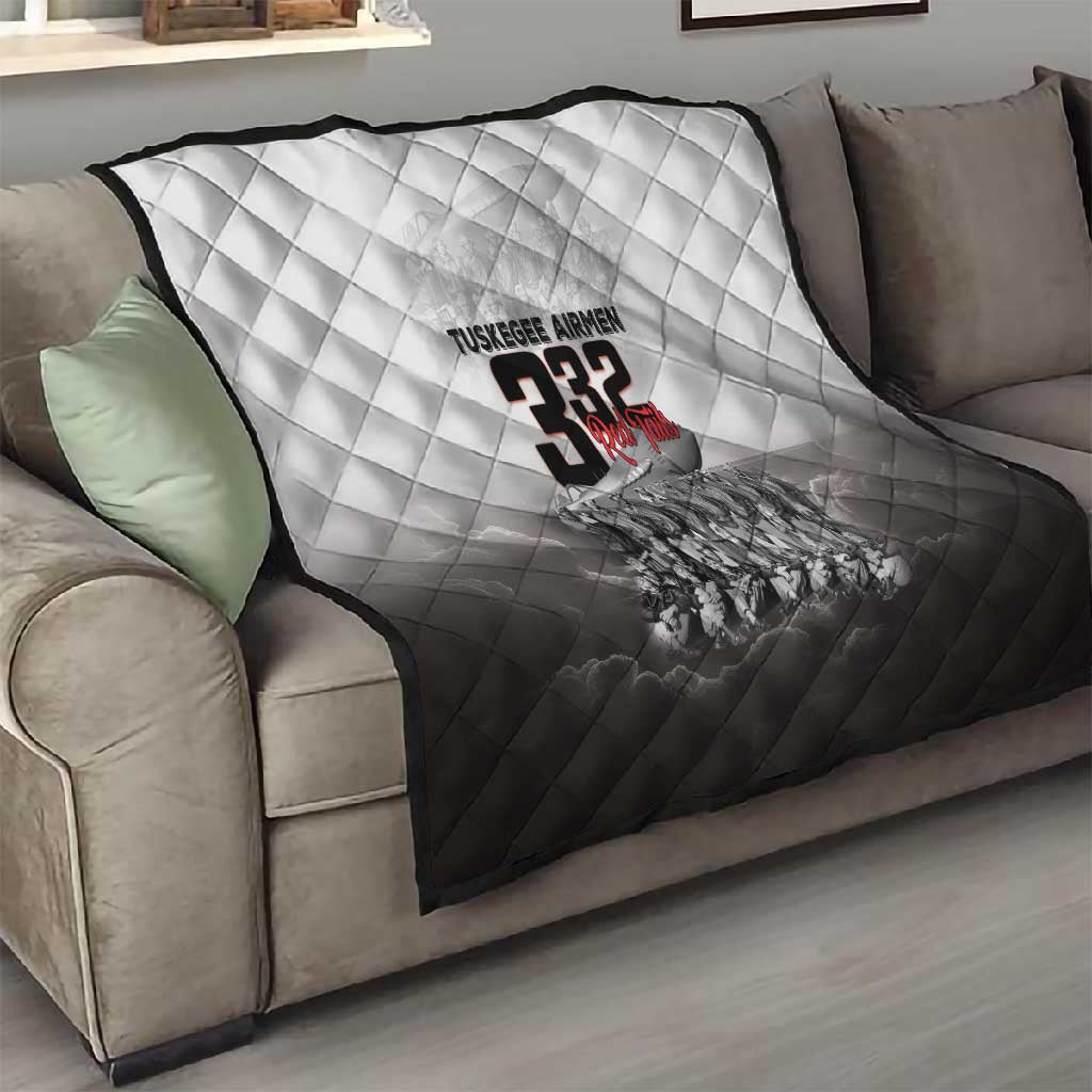 Tuskegee Airmen  Red Tails Pride Quilt 332nd Fighter Group - African Pride