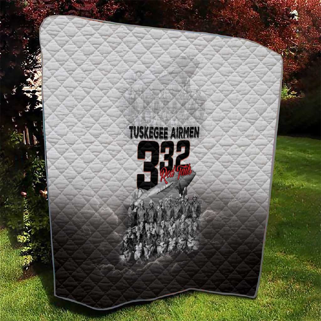 Tuskegee Airmen  Red Tails Pride Quilt 332nd Fighter Group - African Pride