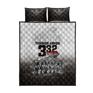 Tuskegee Airmen  Red Tails Pride Quilt Bed Set 332nd Fighter Group - African Pride