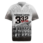 Tuskegee Airmen  Red Tails Pride Rugby Jersey 332nd Fighter Group - African Pride