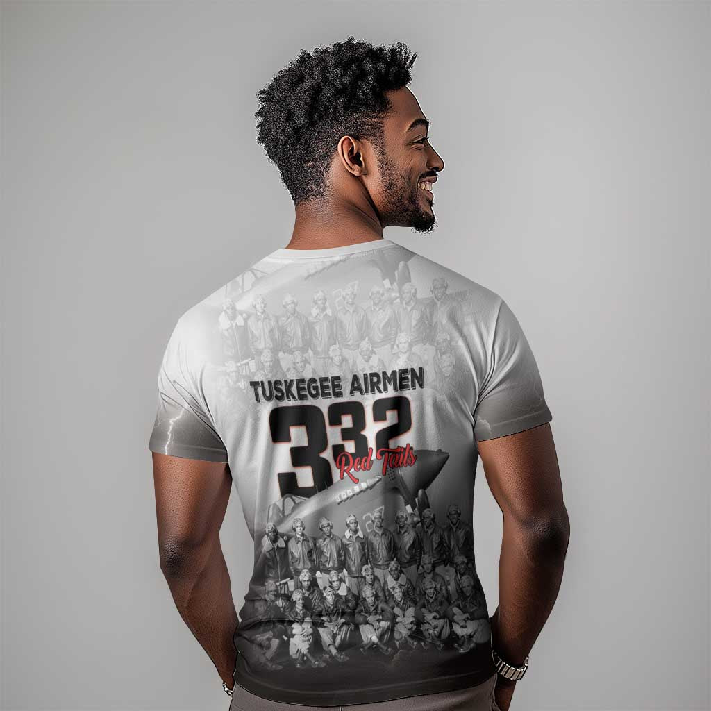 Tuskegee Airmen  Red Tails Pride T shirt 332nd Fighter Group - African Pride