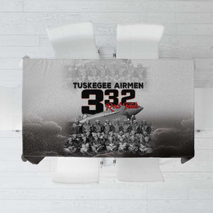 Tuskegee Airmen  Red Tails Pride Tablecloth 332nd Fighter Group - African Pride