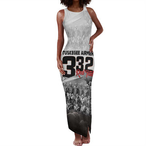 Tuskegee Airmen  Red Tails Pride Tank Maxi Dress 332nd Fighter Group - African Pride