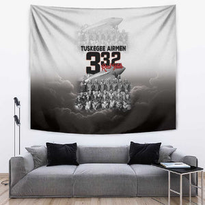 Tuskegee Airmen  Red Tails Pride Tapestry 332nd Fighter Group - African Pride
