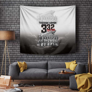 Tuskegee Airmen  Red Tails Pride Tapestry 332nd Fighter Group - African Pride