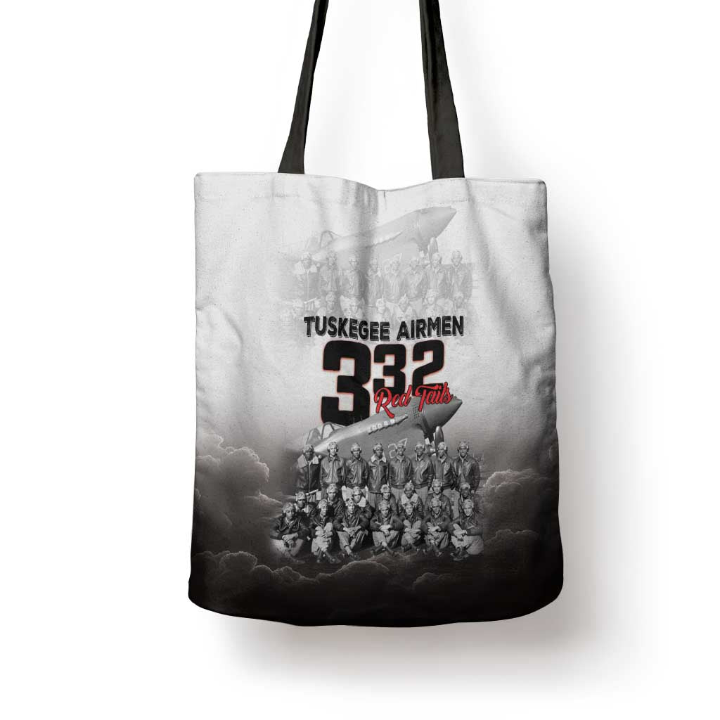 Tuskegee Airmen  Red Tails Pride Tote Bag 332nd Fighter Group
