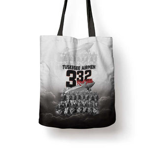 Tuskegee Airmen  Red Tails Pride Tote Bag 332nd Fighter Group