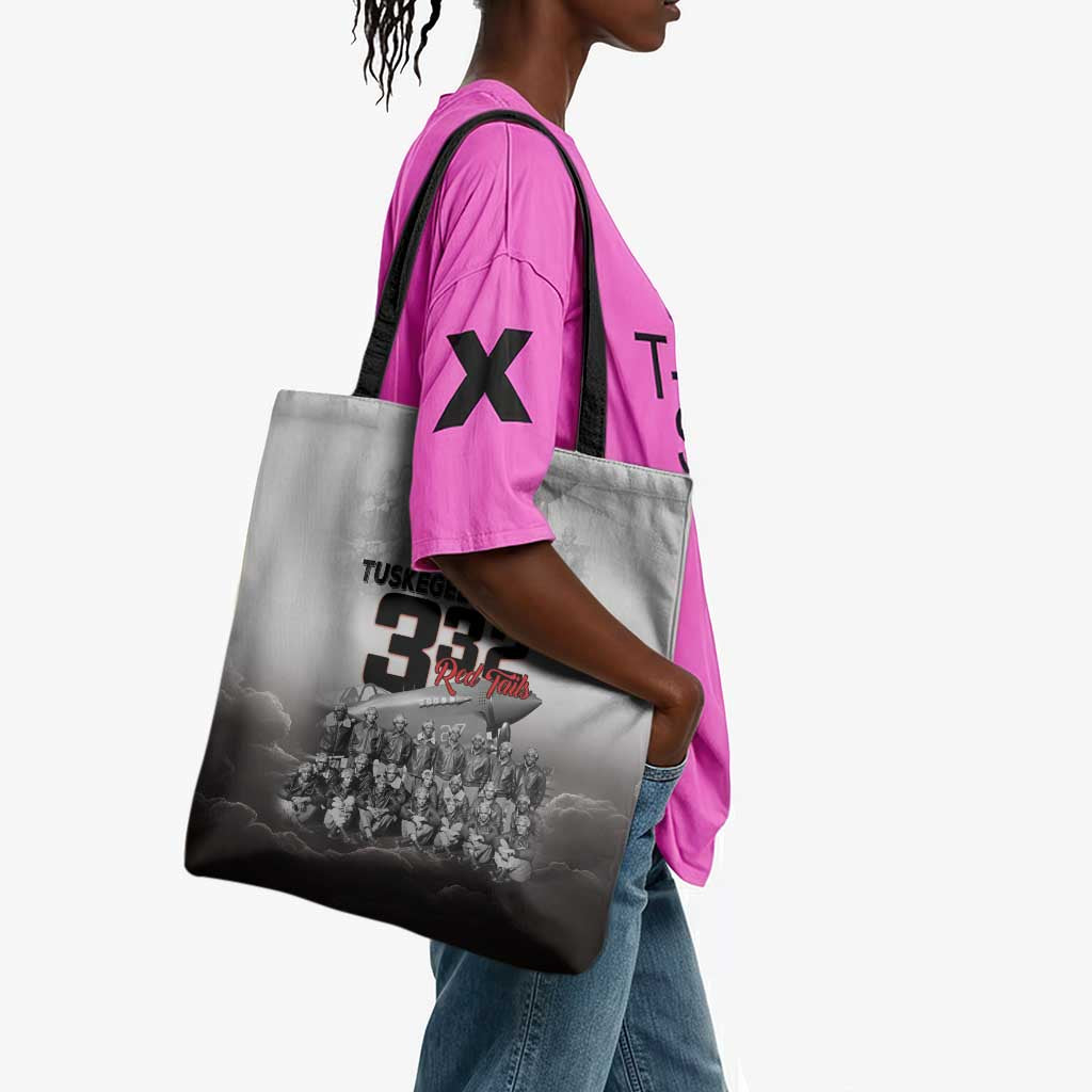 Tuskegee Airmen  Red Tails Pride Tote Bag 332nd Fighter Group