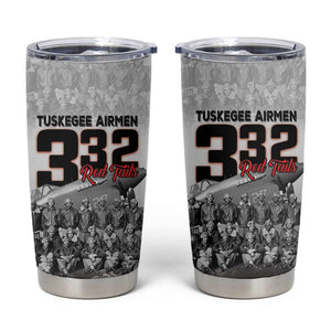 Tuskegee Airmen  Red Tails Pride Tumbler Cup 332nd Fighter Group - African Pride