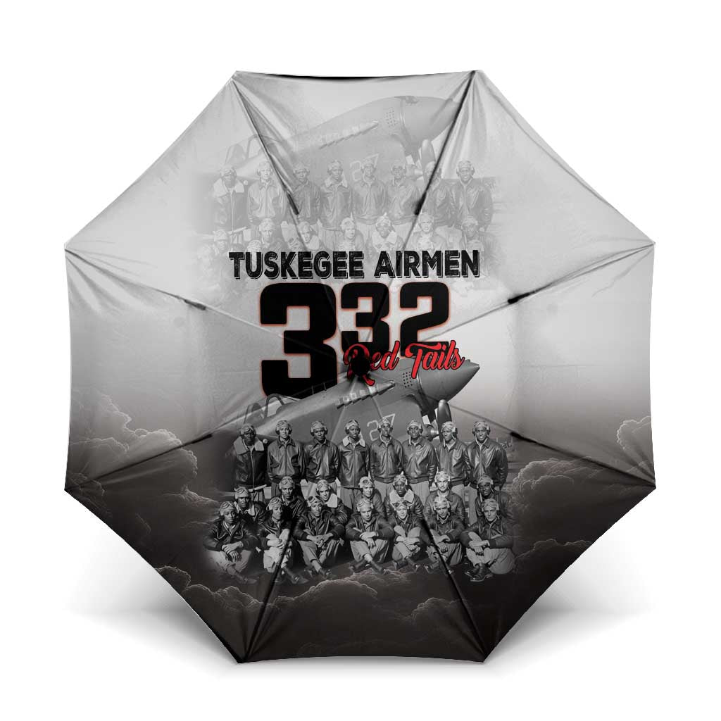 Tuskegee Airmen  Red Tails Pride Umbrella 332nd Fighter Group