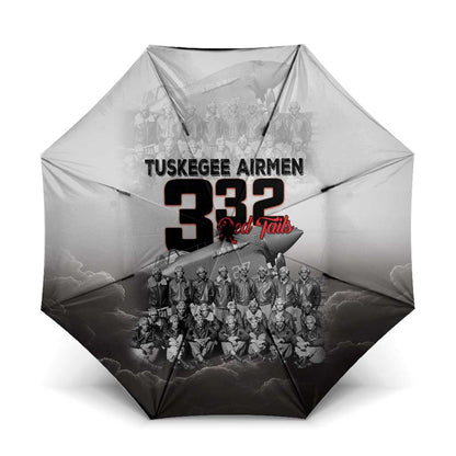 Tuskegee Airmen  Red Tails Pride Umbrella 332nd Fighter Group