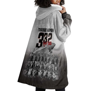 Tuskegee Airmen  Red Tails Pride Wearable Blanket Hoodie 332nd Fighter Group - African Pride