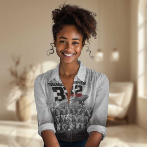 Tuskegee Airmen  Red Tails Pride Women Casual Shirt 332nd Fighter Group - African Pride