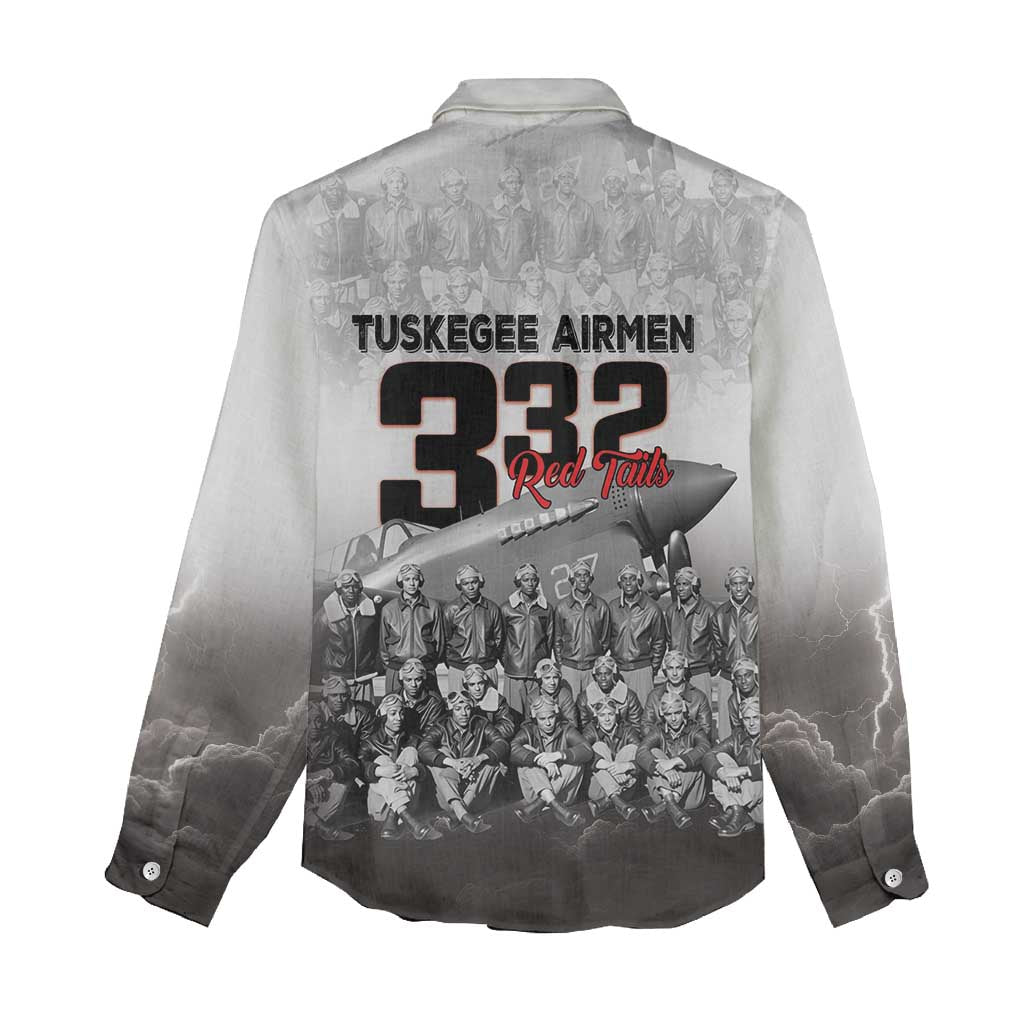 Tuskegee Airmen  Red Tails Pride Women Casual Shirt 332nd Fighter Group - African Pride