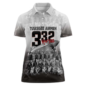 Tuskegee Airmen  Red Tails Pride Women Polo Shirt 332nd Fighter Group - African Pride