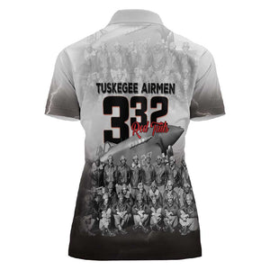 Tuskegee Airmen  Red Tails Pride Women Polo Shirt 332nd Fighter Group - African Pride