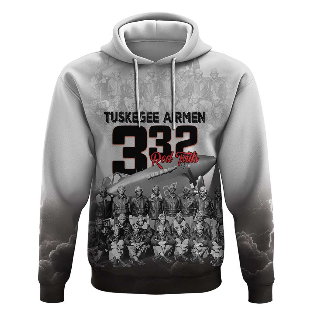 Tuskegee Airmen  Red Tails Pride Zip Hoodie 332nd Fighter Group - African Pride