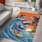 Christmas Cape Verde Area Rug Funny Shark Surfing - African Pride