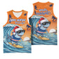 Christmas Cape Verde Basketball Jersey Funny Shark Surfing - African Pride
