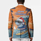 Christmas Cape Verde Blazer Funny Shark Surfing