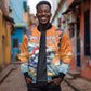 Christmas Cape Verde Bomber Jacket Funny Shark Surfing - African Pride