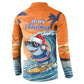 Christmas Cape Verde Button Sweatshirt Funny Shark Surfing