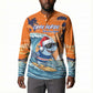 Christmas Cape Verde Button Sweatshirt Funny Shark Surfing