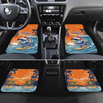 Christmas Cape Verde Car Mats Funny Shark Surfing - African Pride