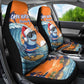 Christmas Cape Verde Car Seat Cover Funny Shark Surfing - African Pride