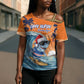 Christmas Cape Verde Cross Shoulder Shirt Funny Shark Surfing