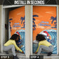 Christmas Cape Verde Door Cover Funny Shark Surfing