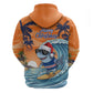 Christmas Cape Verde Hoodie Funny Shark Surfing - African Pride