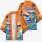 Christmas Cape Verde Kimono Funny Shark Surfing