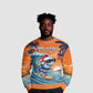 Christmas Cape Verde Ugly Christmas Sweater Funny Shark Surfing - African Pride