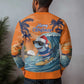Christmas Cape Verde Ugly Christmas Sweater Funny Shark Surfing - African Pride