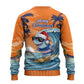 Christmas Cape Verde Ugly Christmas Sweater Funny Shark Surfing - African Pride