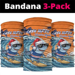 Christmas Cape Verde Neck Gaiter Funny Shark Surfing - African Pride