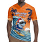 Christmas Cape Verde Rugby Jersey Funny Shark Surfing - African Pride